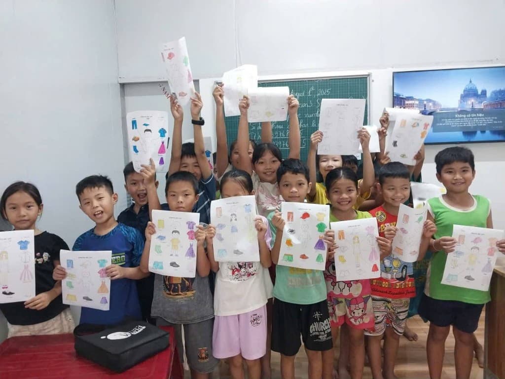 Hoạt động học từ vựng trang phục